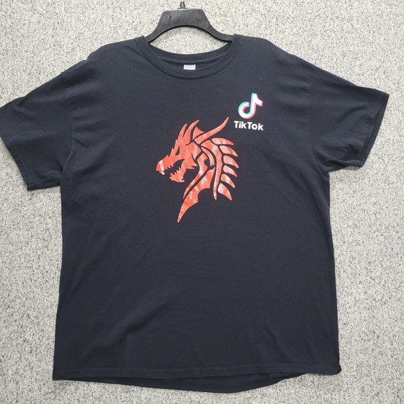 Gildan Other - Gildan TikTok Dragon Grow Tribe Black Graphic T-Shirt Mens XL Short Sleeve Tee